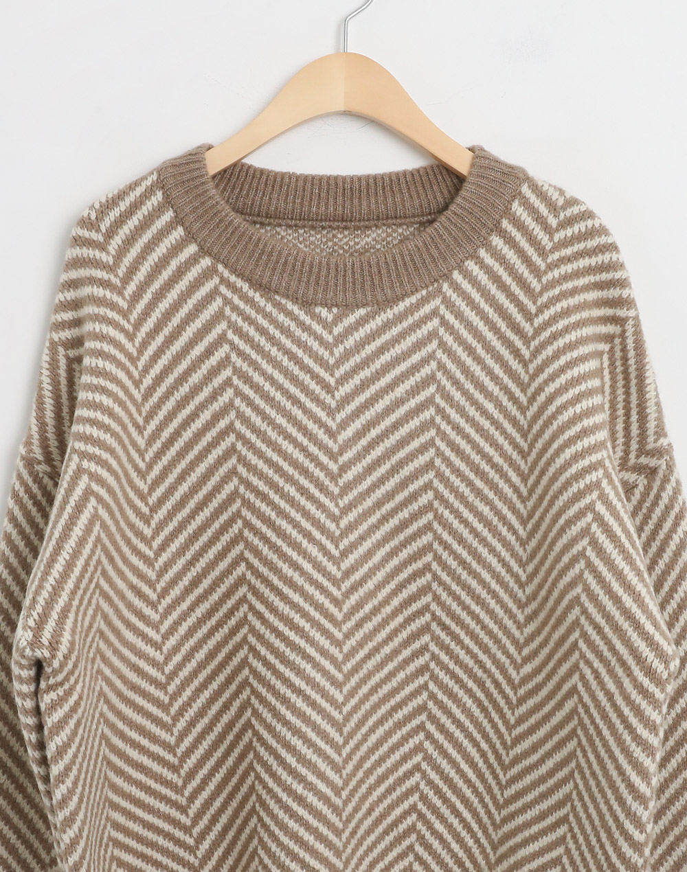 ヘリンボーンパターンルーズニット | DHOLIC | 詳細画像21