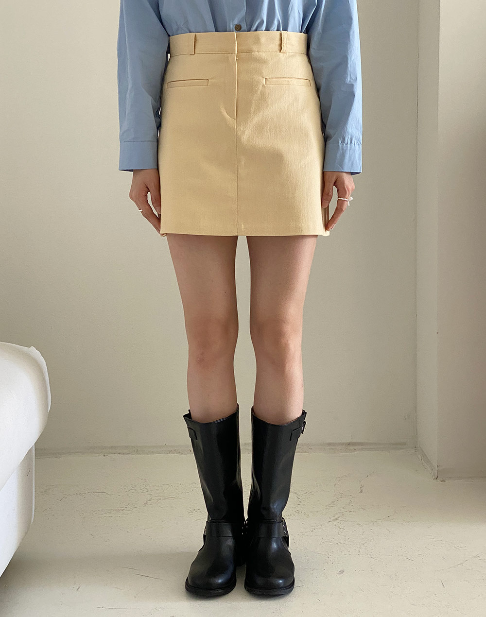 パンツ裏地ポケット台形スカート | DHOLIC | 詳細画像13
