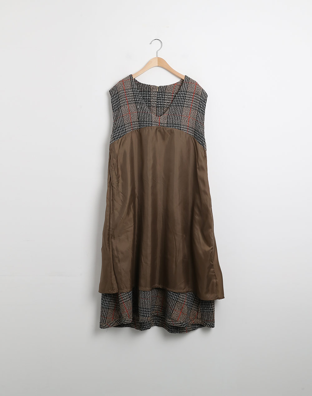 チェックノースリAラインワンピース | DHOLIC | 詳細画像19