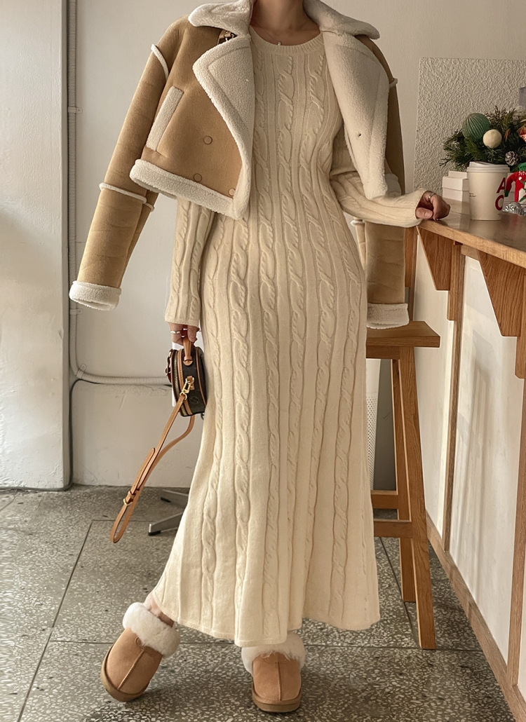 ツイストロングニットワンピース | レディースファッション通販 - DHOLIC