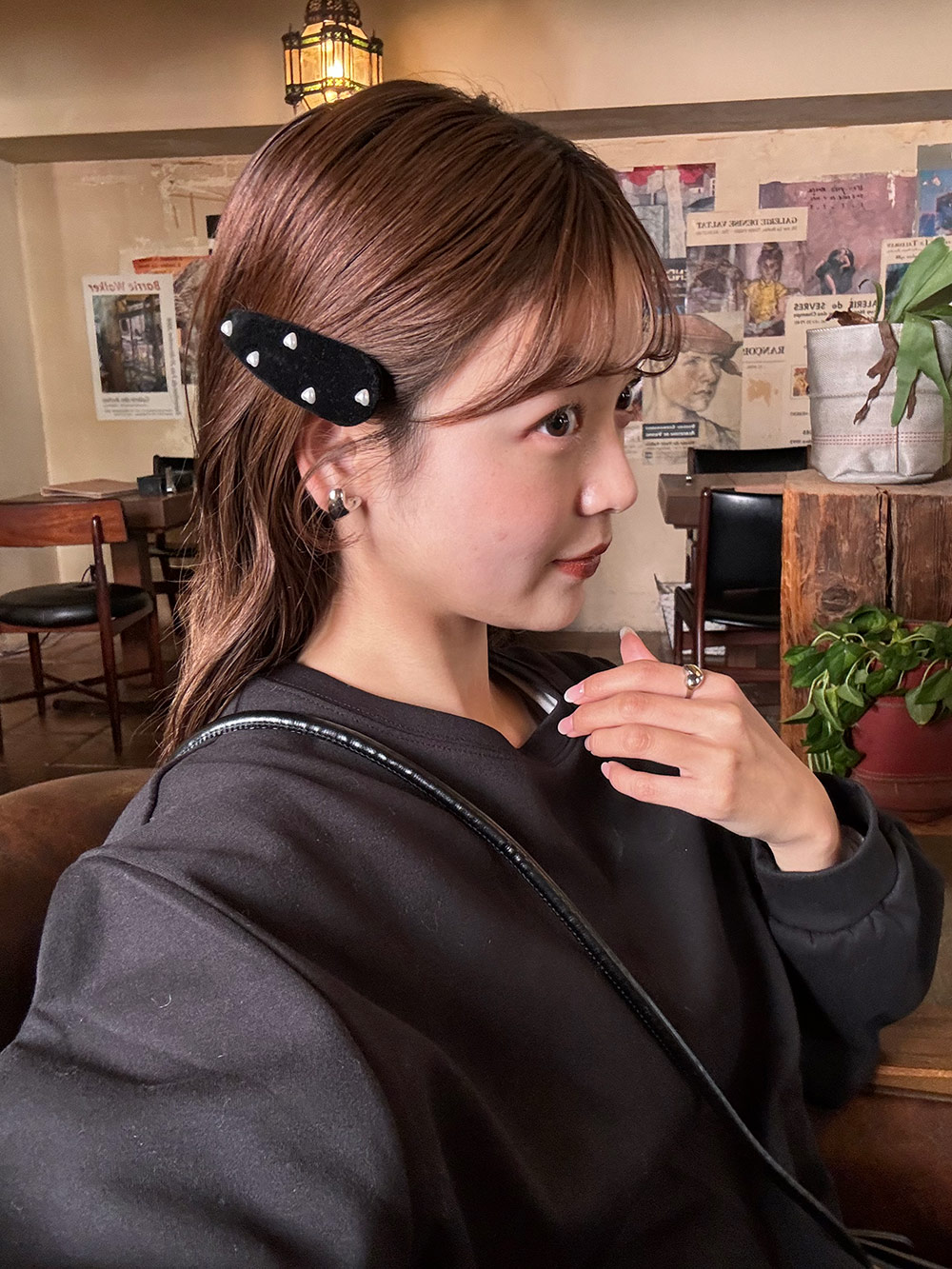 ハートフェイクパールベロアヘアピン | 詳細画像10