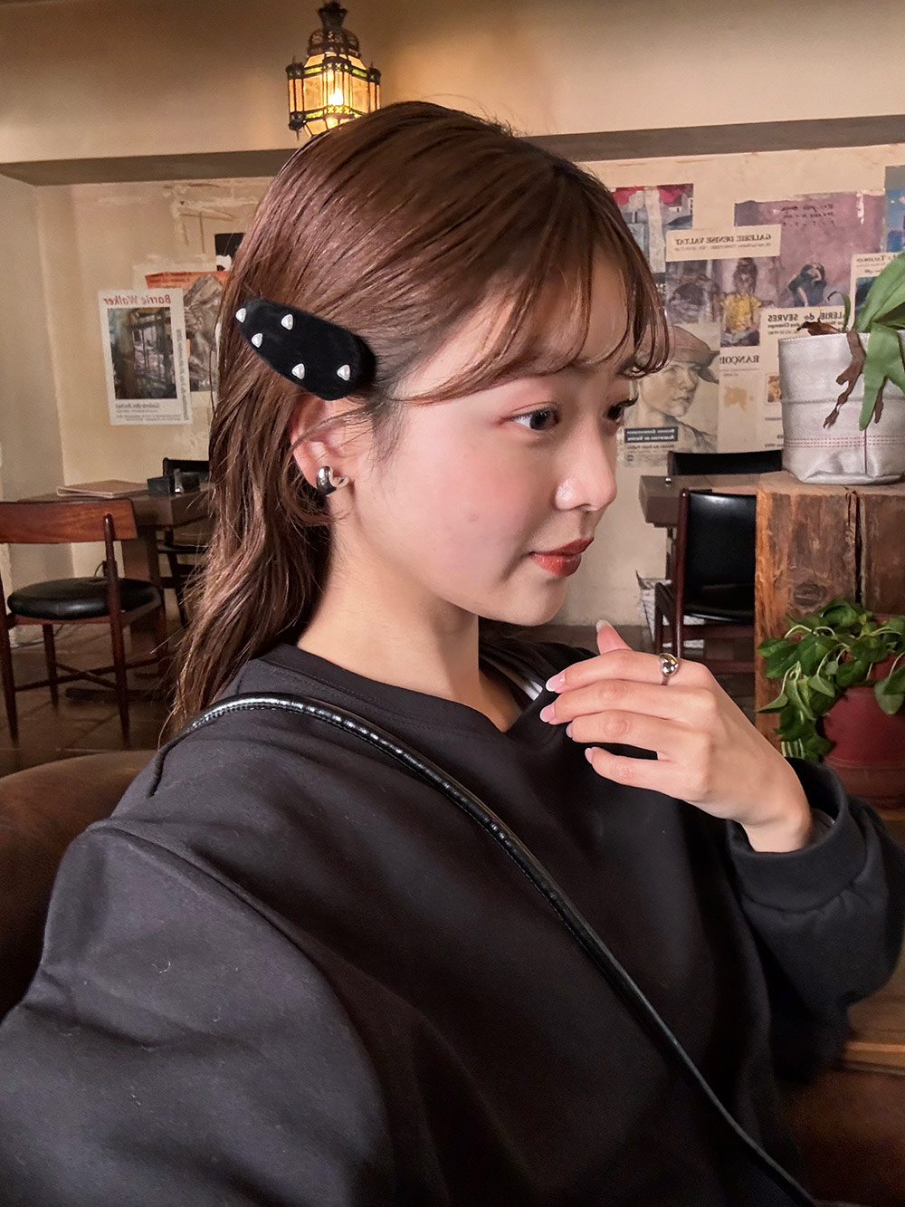 ハートフェイクパールベロアヘアピン | 詳細画像12