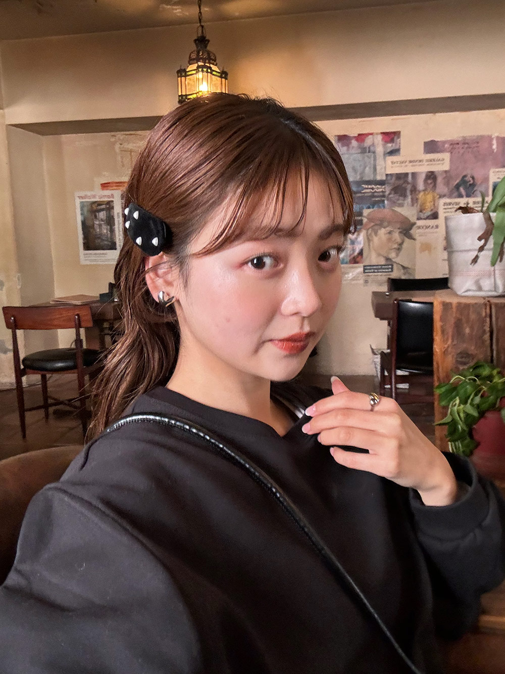 ハートフェイクパールベロアヘアピン | 詳細画像13