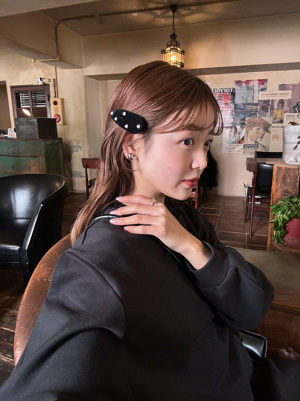 ハートフェイクパールベロアヘアピン | 詳細画像18