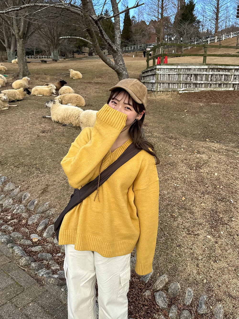 Vネックルーズニット | 詳細画像21