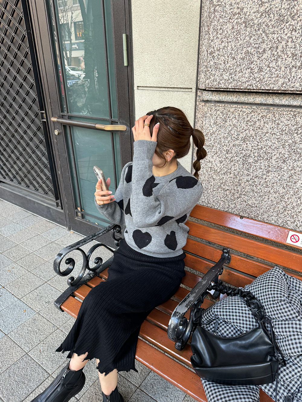 パフスリーブハートニット | 詳細画像25