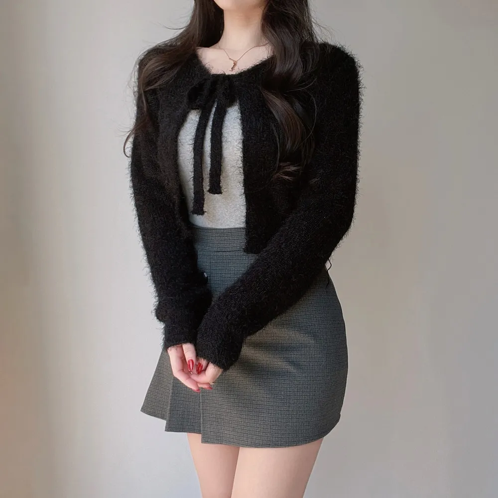 3ボタンプリーツチェックスカート | mirangmirang | 詳細画像22