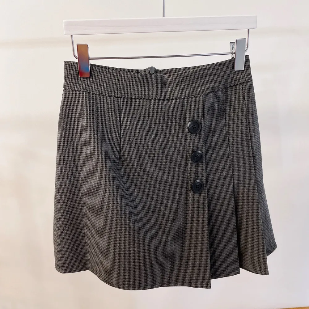 3ボタンプリーツチェックスカート | mirangmirang | 詳細画像31