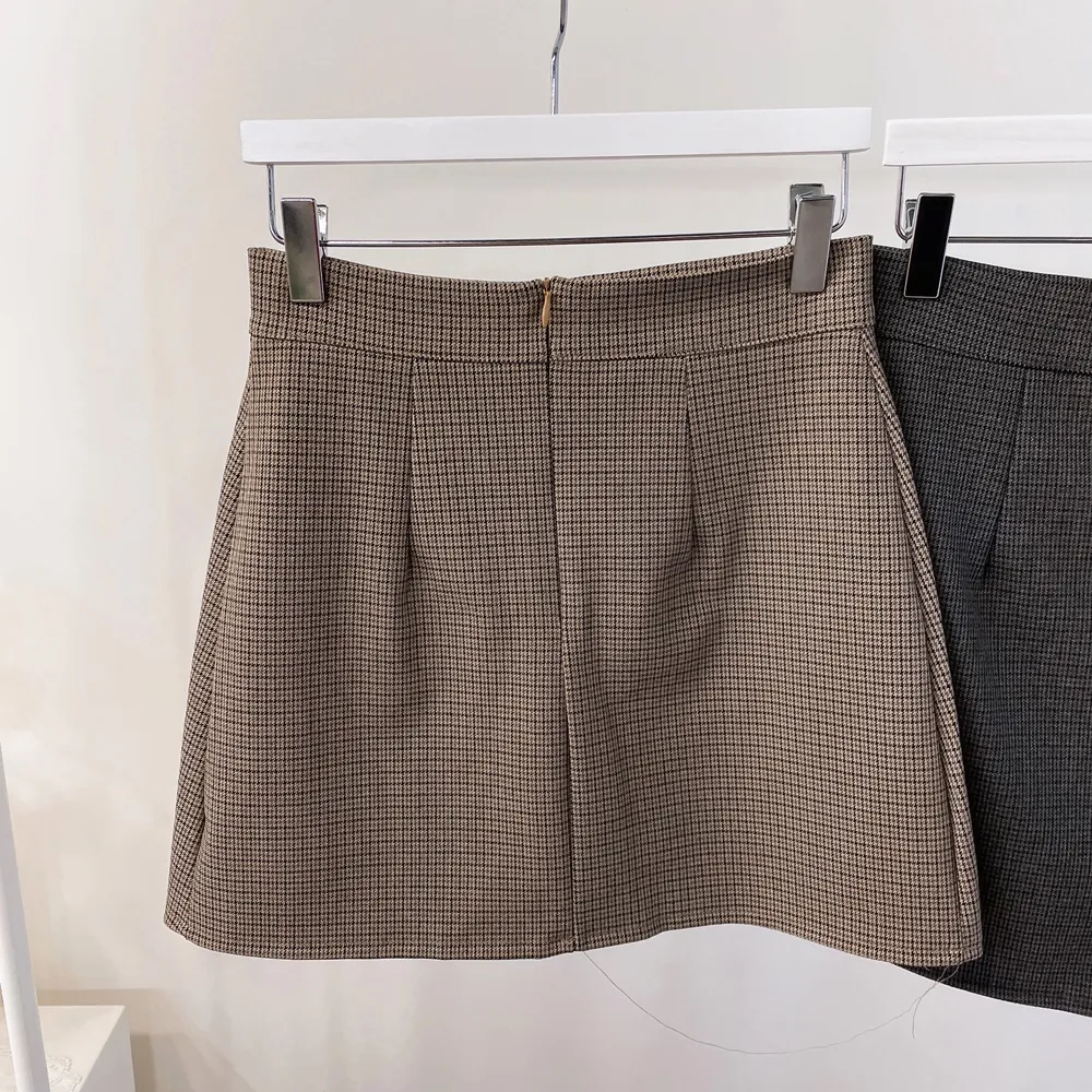 3ボタンプリーツチェックスカート | mirangmirang | 詳細画像32