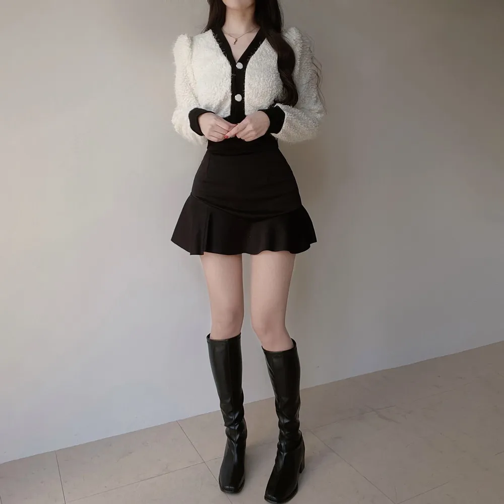 スリムフィットチャンキーヒールブーツ | mirangmirang | 詳細画像23