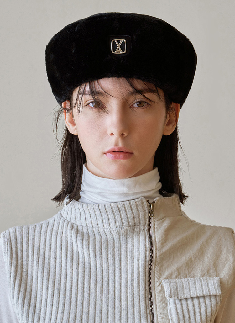 エコファースクエアモチーフベレー帽 | レディースファッション通販