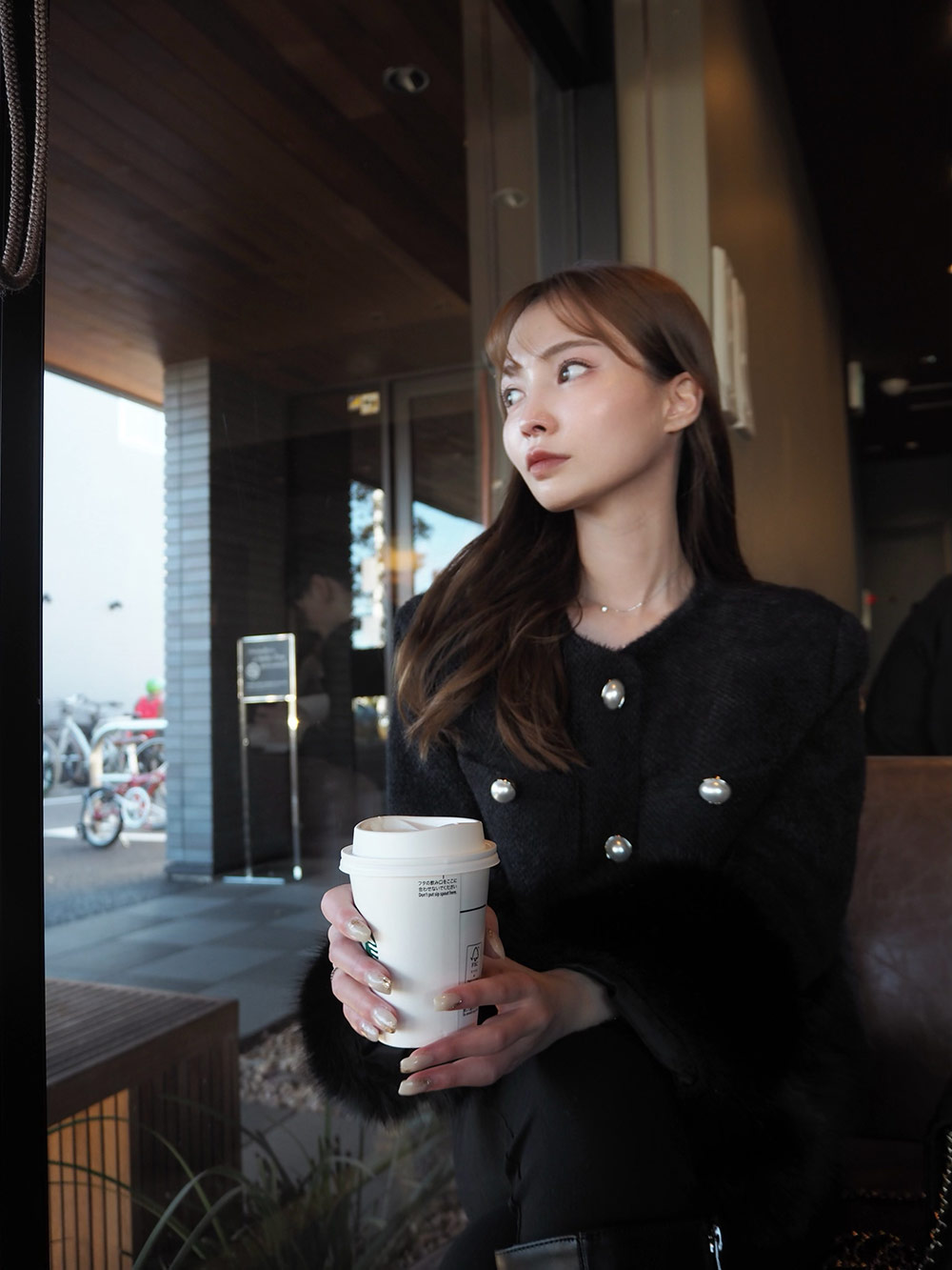 キルト裏地パール調ボタンエコファージャケット | 詳細画像6