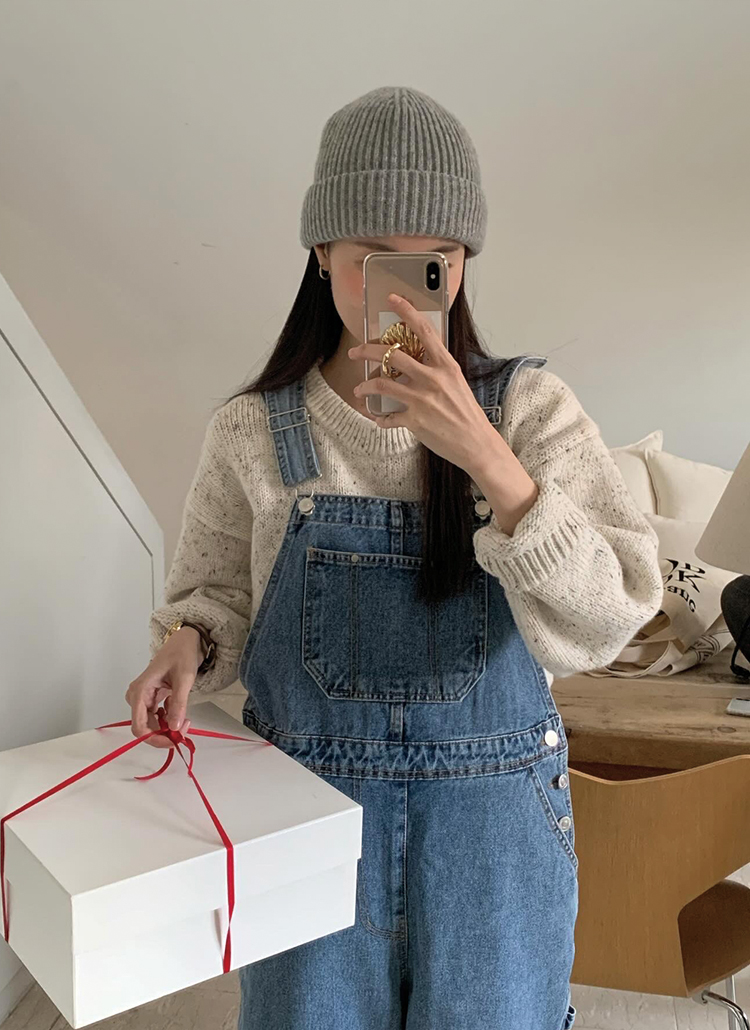 送料関税込♪ Jeans/パッチポケット付きデニムサロペット パッチポケットデニムサロペットパンツ | レディース