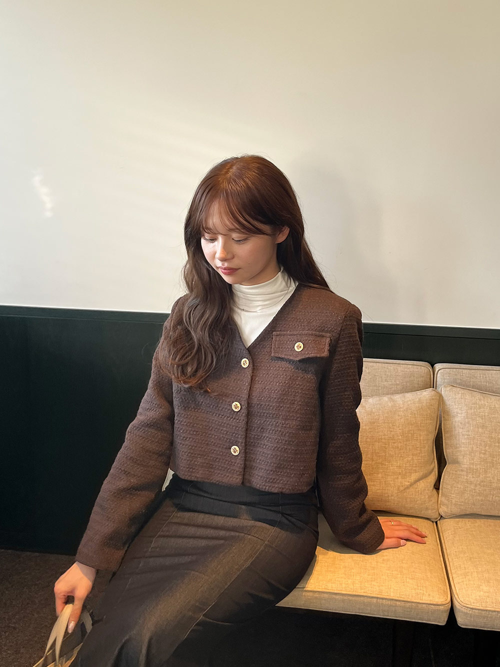ゴールドボタンVネックジャケット | 詳細画像2