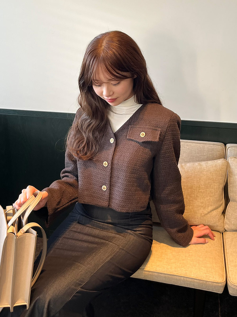 ゴールドボタンVネックジャケット | 詳細画像4