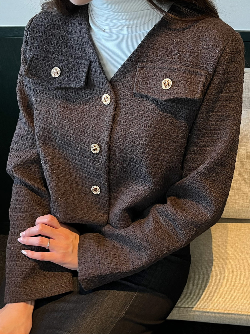 ゴールドボタンVネックジャケット | 詳細画像16