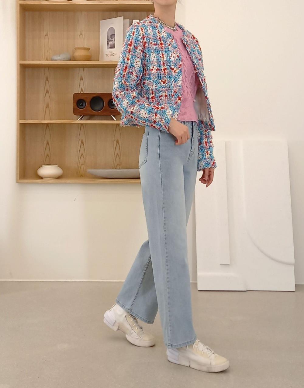 カラフルツイードジャケット | レディースファッション通販 - DHOLIC