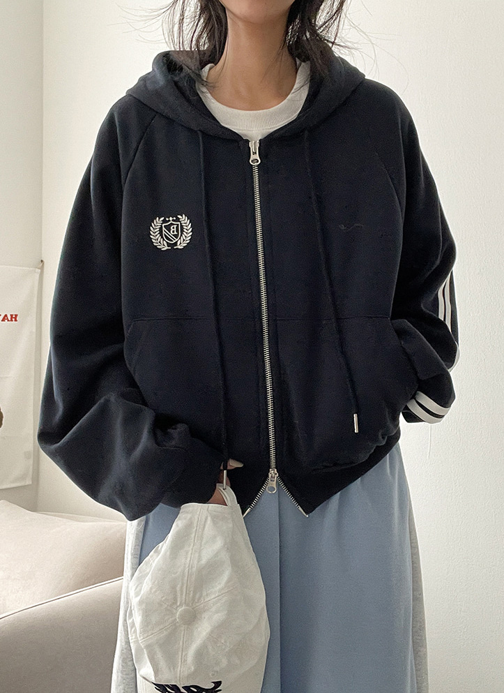 刺繍トラックジップパーカー | レディースファッション通販 - DHOLIC