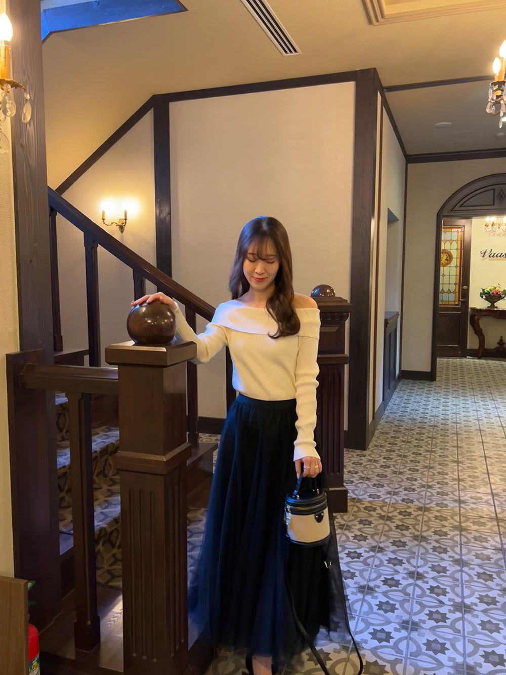 ウエストゴムロングチュールスカート | 詳細画像5