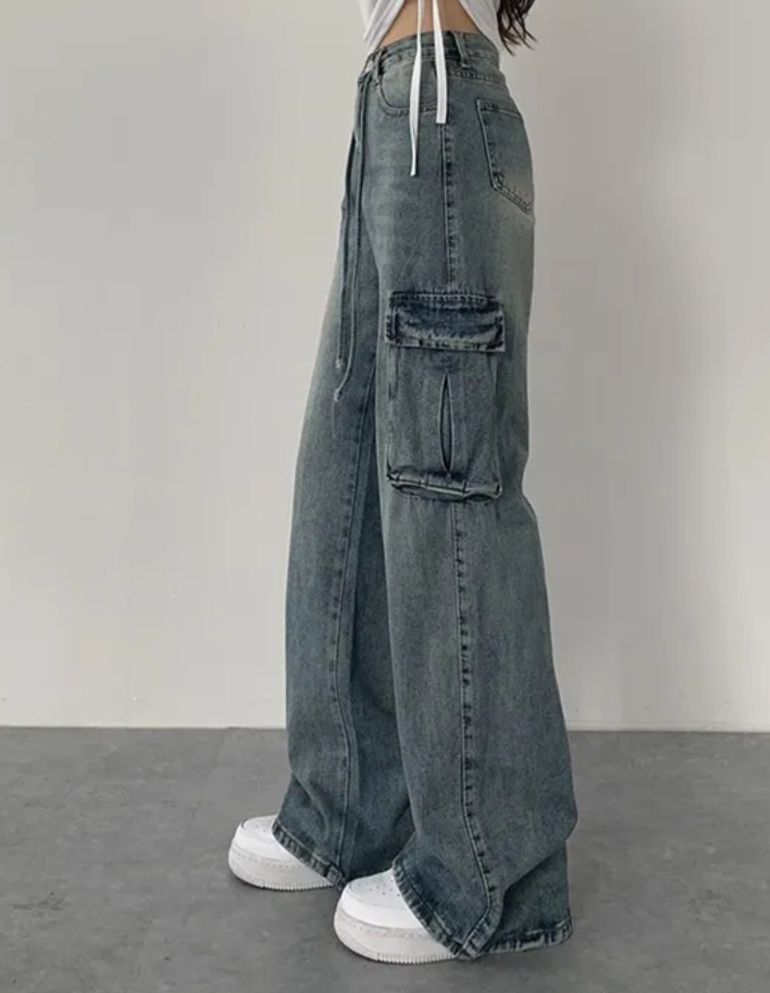 giunon ドロストカーゴパンツ　　ブラック　ジウノン　カーゴデニムパンツ ドロストカーゴワイドデニムパンツ | レディースファッション通販 - DHOLIC