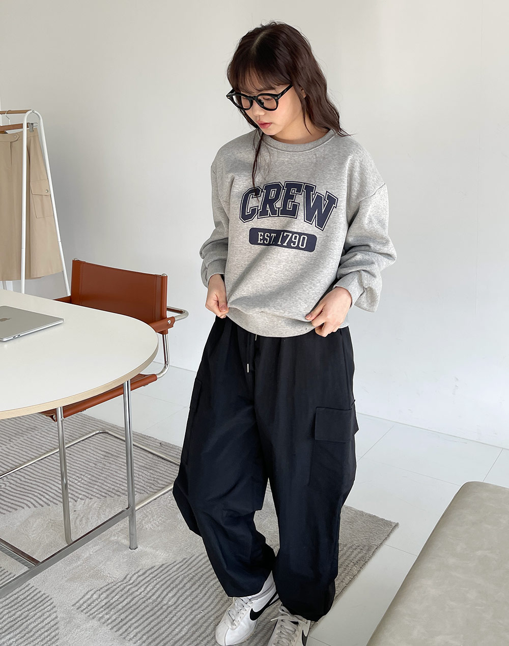 CREWクロップドスウェット | DHOLIC | 詳細画像8