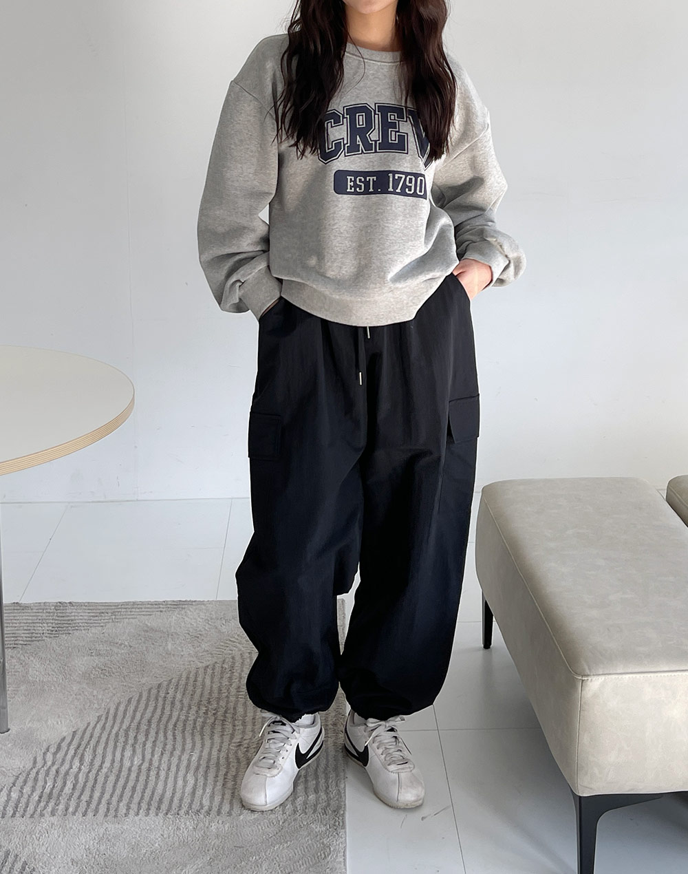 CREWクロップドスウェット | DHOLIC | 詳細画像11