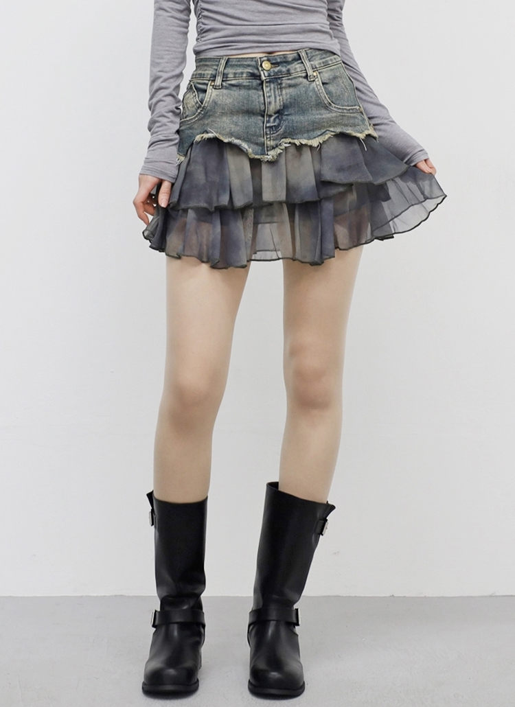 新品　soor ploom デニムスカート　3y soor ploom デニムスカート 3y キッズ服(100cm~)