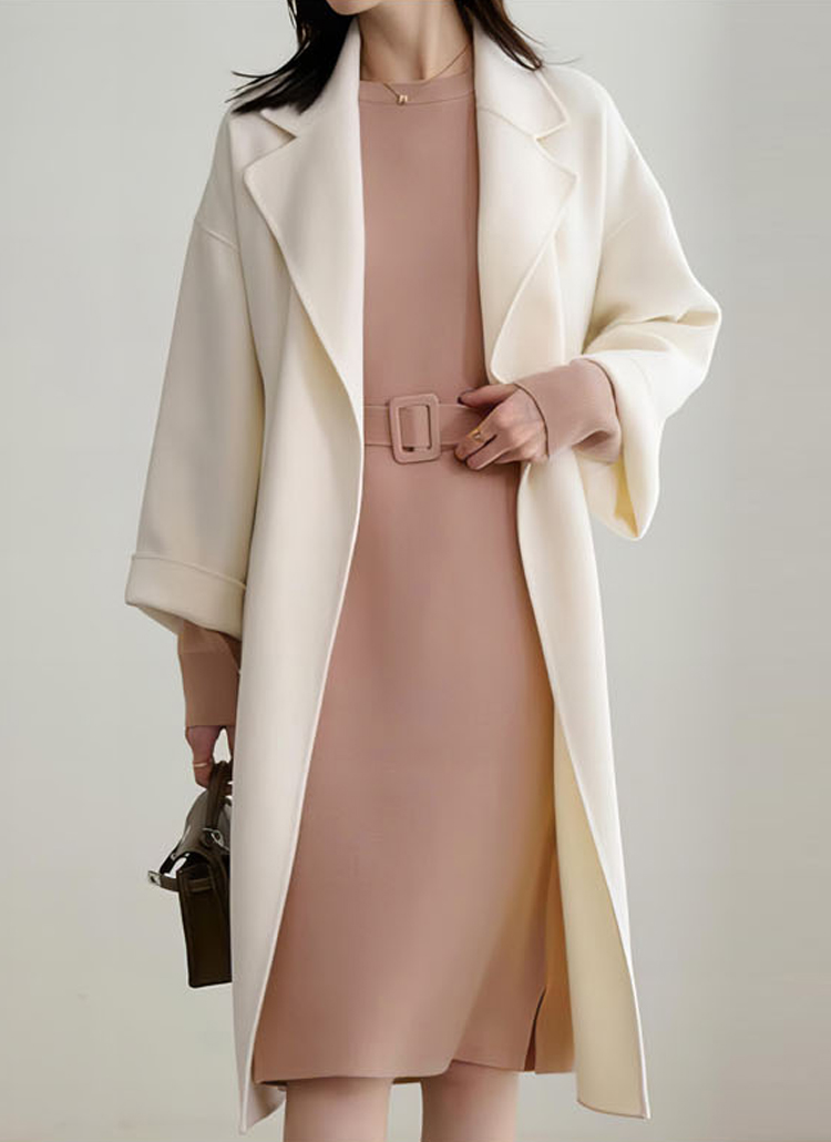 ベルト付ラウンドニットワンピース | レディースファッション通販 - DHOLIC