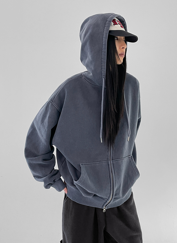 UNISEX)ピグメントオーバーパーカー | レディースファッション通販