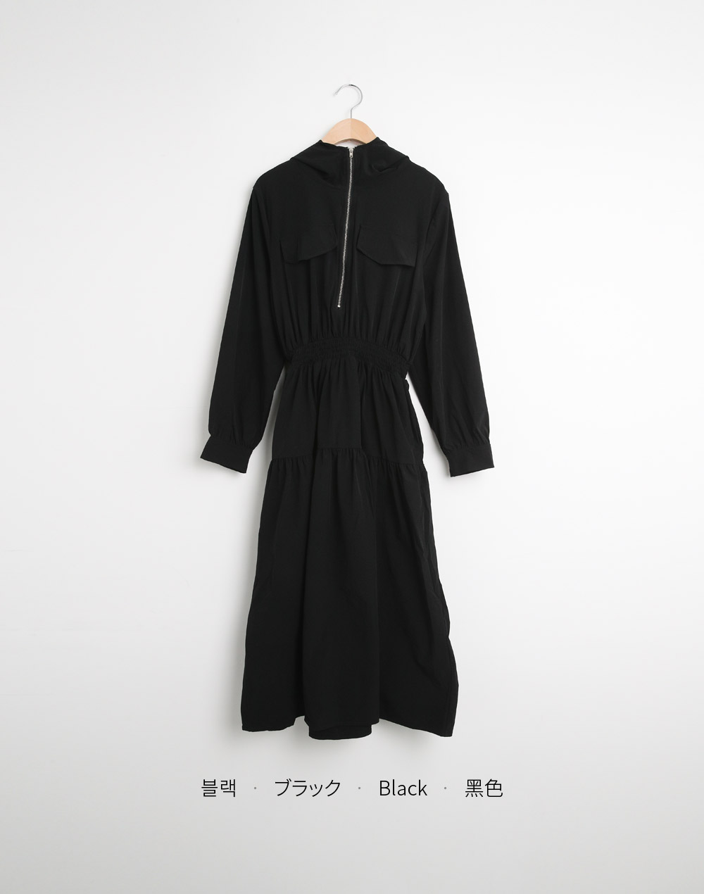 フラップフードシャーリングワンピース | DHOLIC | 詳細画像15