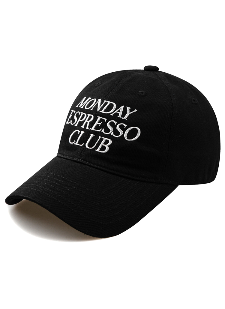 MONDAY ESPRESSO CLUBキャップ(ブラック) | レディースファッション