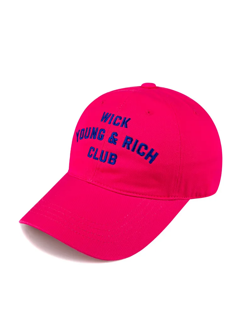 YOUNG & RICH CLUBキャップ(HOT PINK) | 詳細画像1