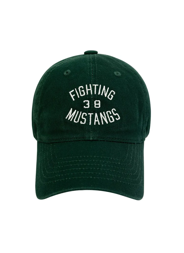 FIGHTING 38 MUSTANGS刺繍キャップ(GREEN) | 詳細画像1