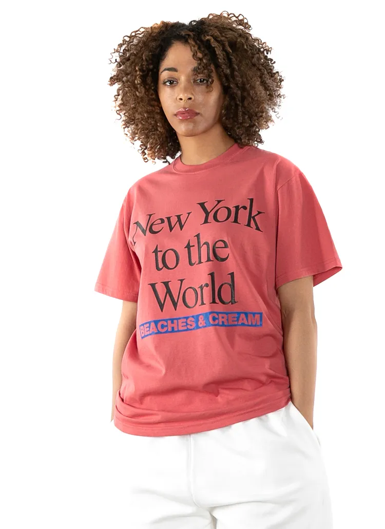 NEW YORK B&C半袖Tシャツ(-PINK) | 詳細画像1