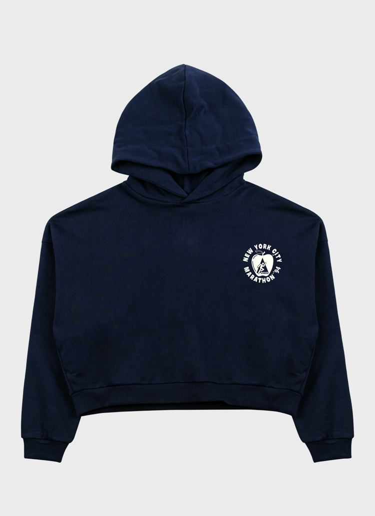 N.Y.C MARATHONアップルクロップドパーカー(NAVY) | レディース
