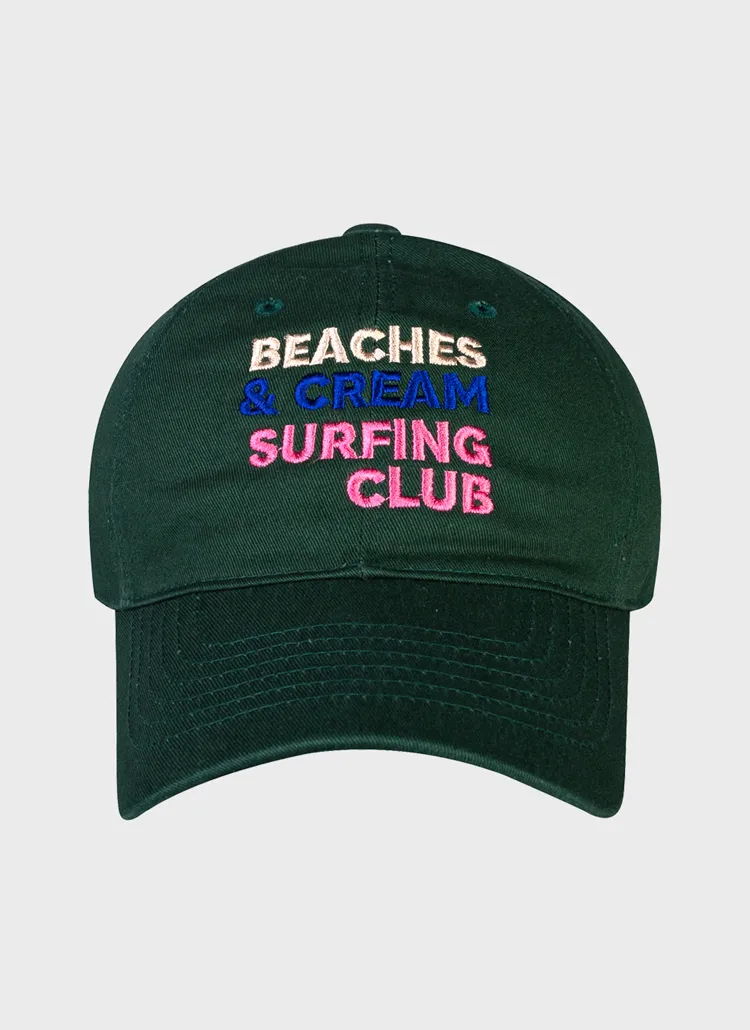B&C SURFING CLUB刺繍キャップ(DARK GREEN) | 詳細画像1