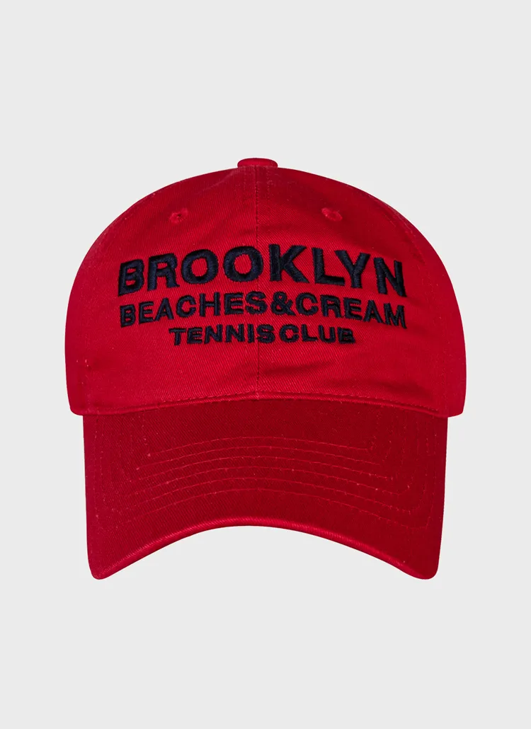 BROOKLYN TENNIS CLUB刺繍キャップ(RED) | 詳細画像1