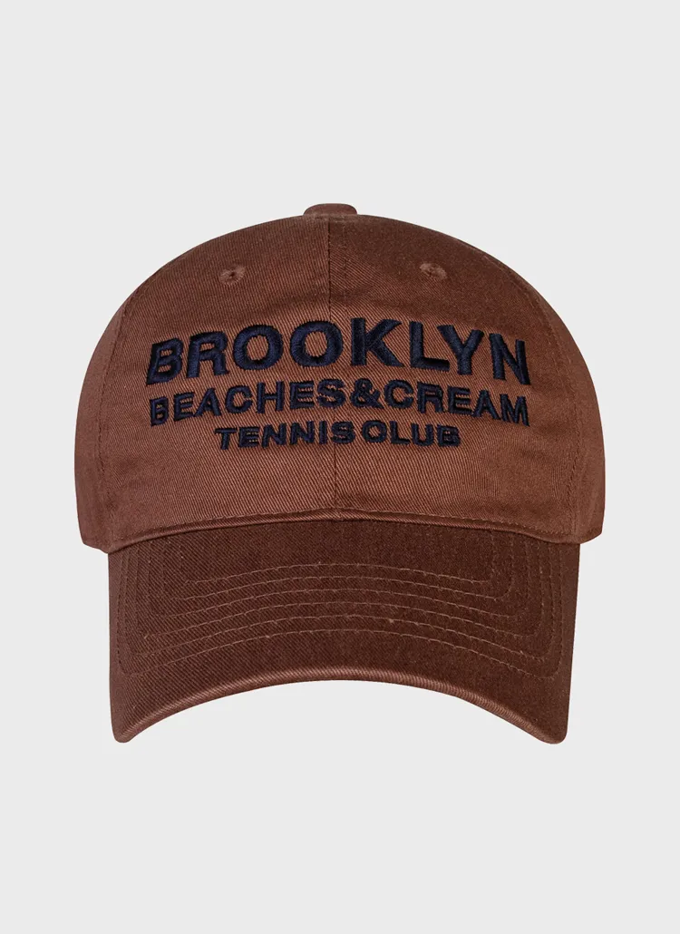 BROOKLYN TENNIS CLUB刺繍キャップ(BROWN) | 詳細画像1