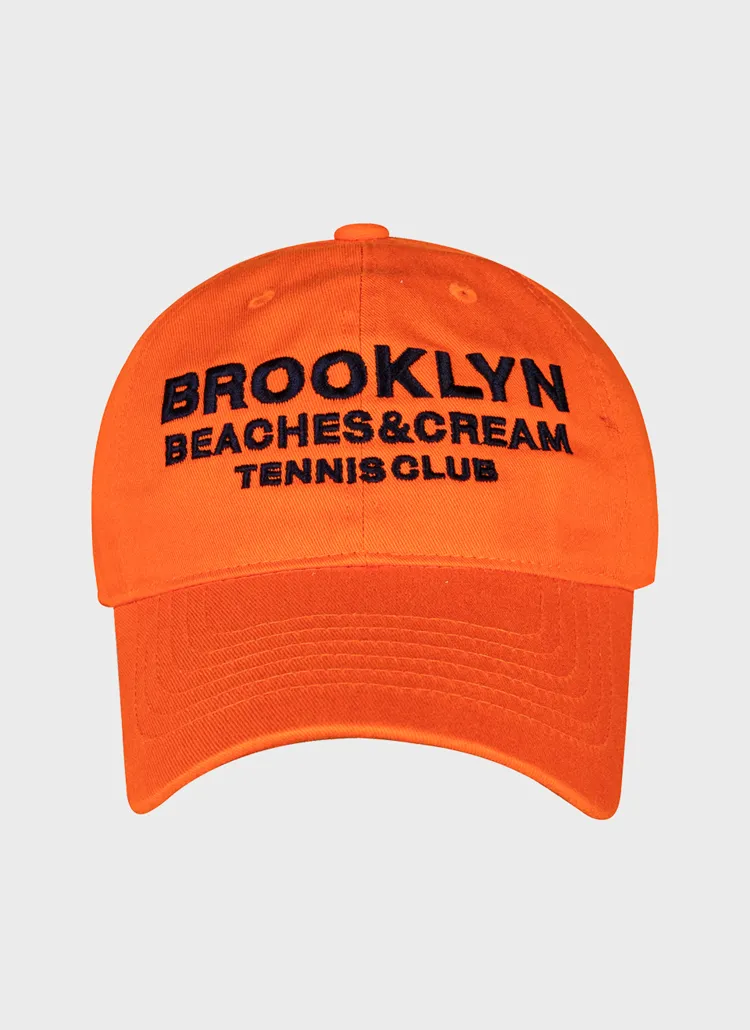 BROOKLYN TENNIS CLUB刺繍キャップ(ORANGE) | 詳細画像1