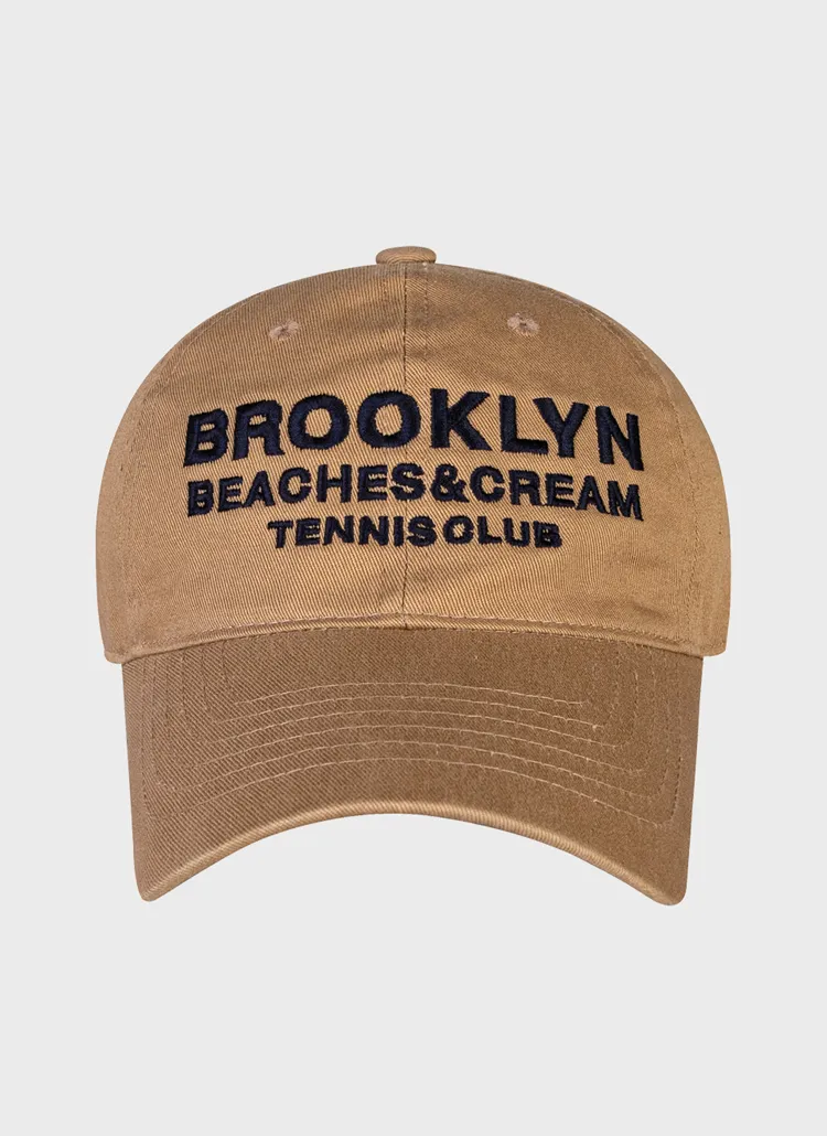 BROOKLYN TENNIS CLUB刺繍キャップ(DARK BEIGE) | 詳細画像1