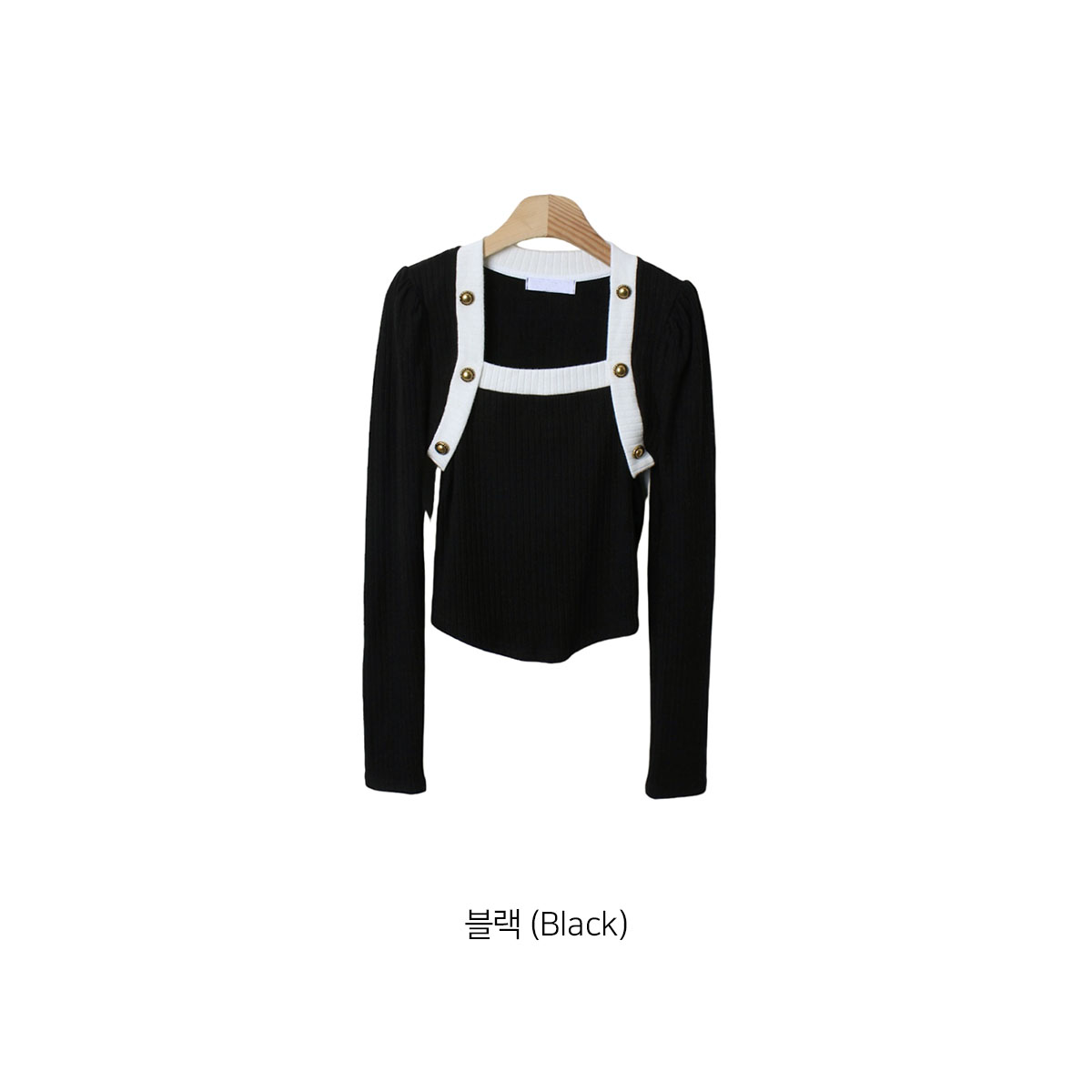 ゴールドボタン配色Tシャツ | 詳細画像17