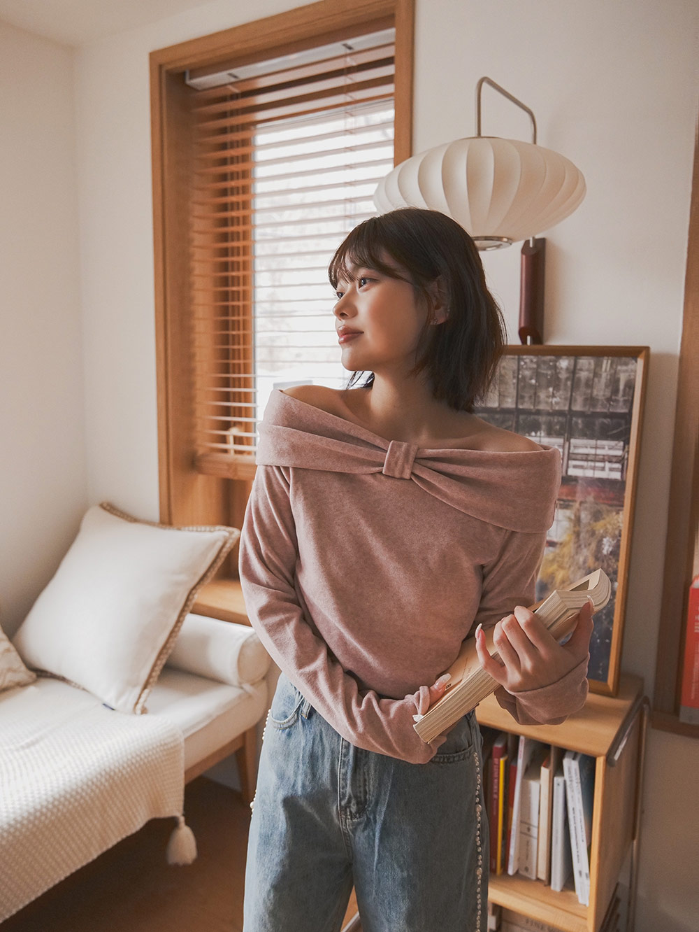 リボンオフショルTシャツ | 詳細画像3