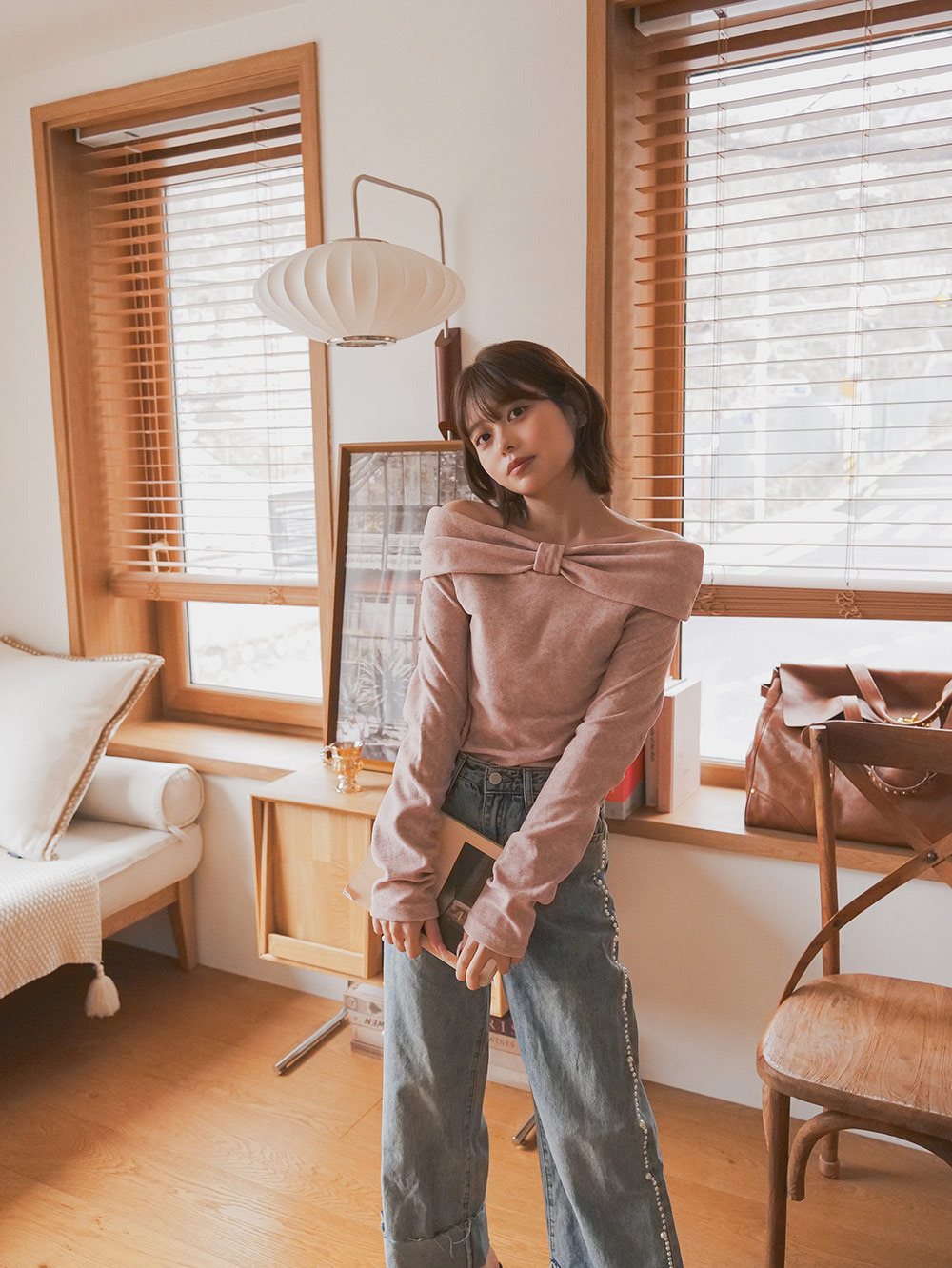 リボンオフショルTシャツ | 詳細画像4