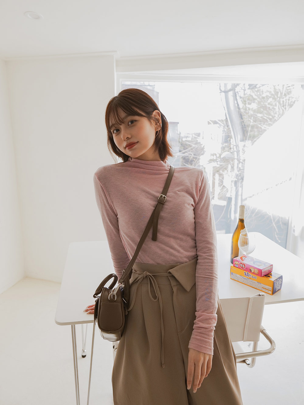 ハーフネック長袖Tシャツ | 詳細画像3