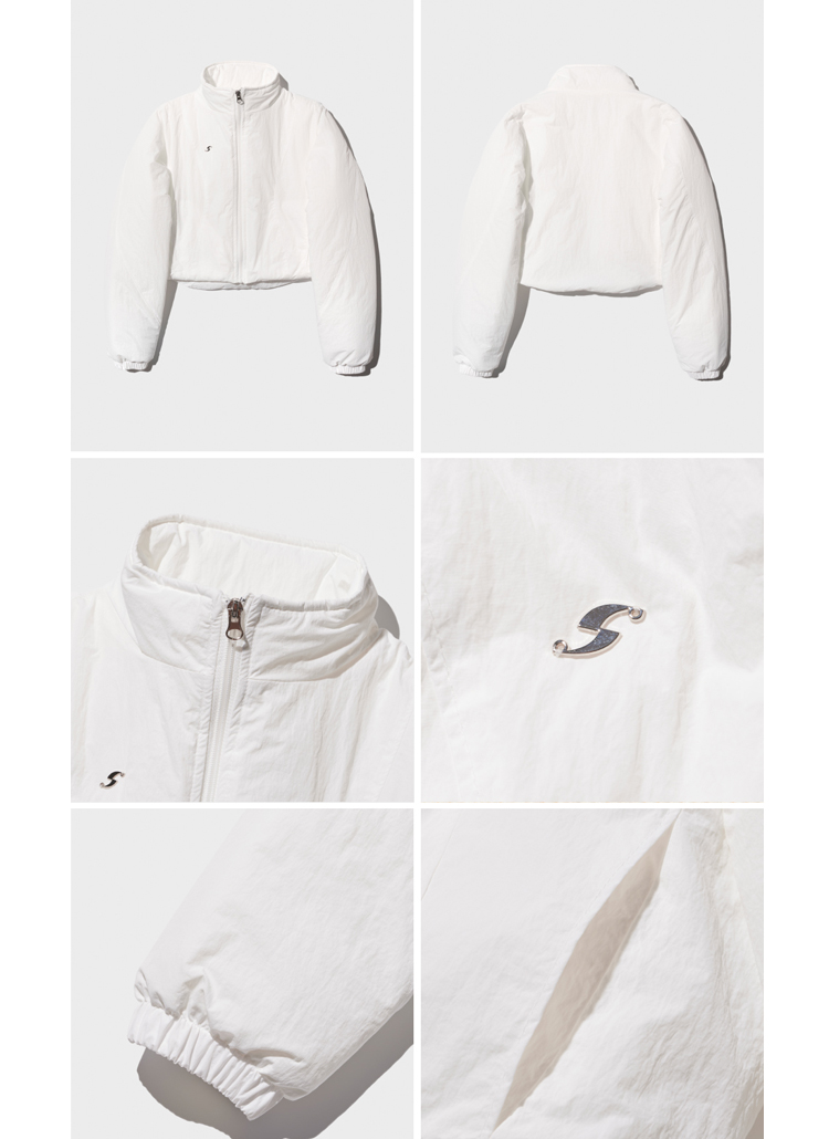 ハイネック中綿クロップドジャンパー(WHITE) | 詳細画像6