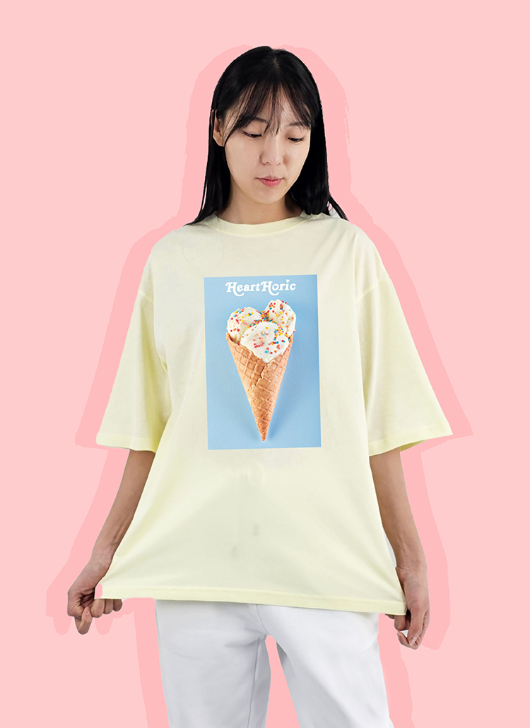アイスクリームプリントオーバーTシャツ | レディースファッション通販