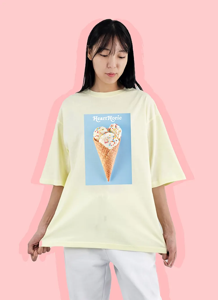 アイスクリームプリントオーバーTシャツ | heartholic | 詳細画像1