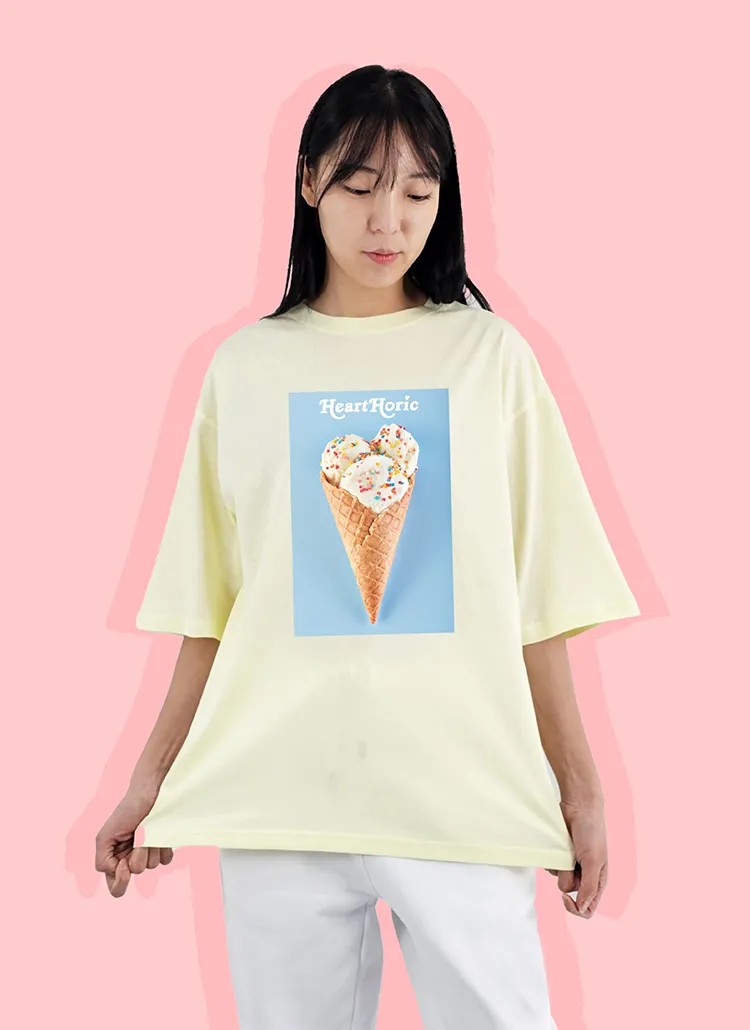 アイスクリームプリントオーバーTシャツ | レディースファッション通販 