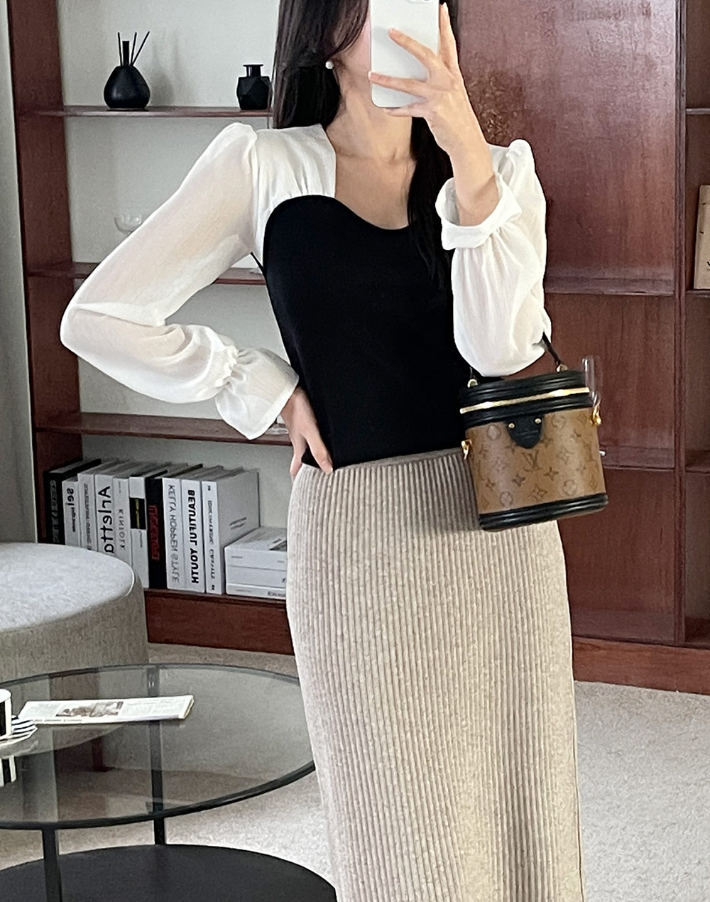 ハートネックシアースリーブTシャツ | DHOLIC | 詳細画像14