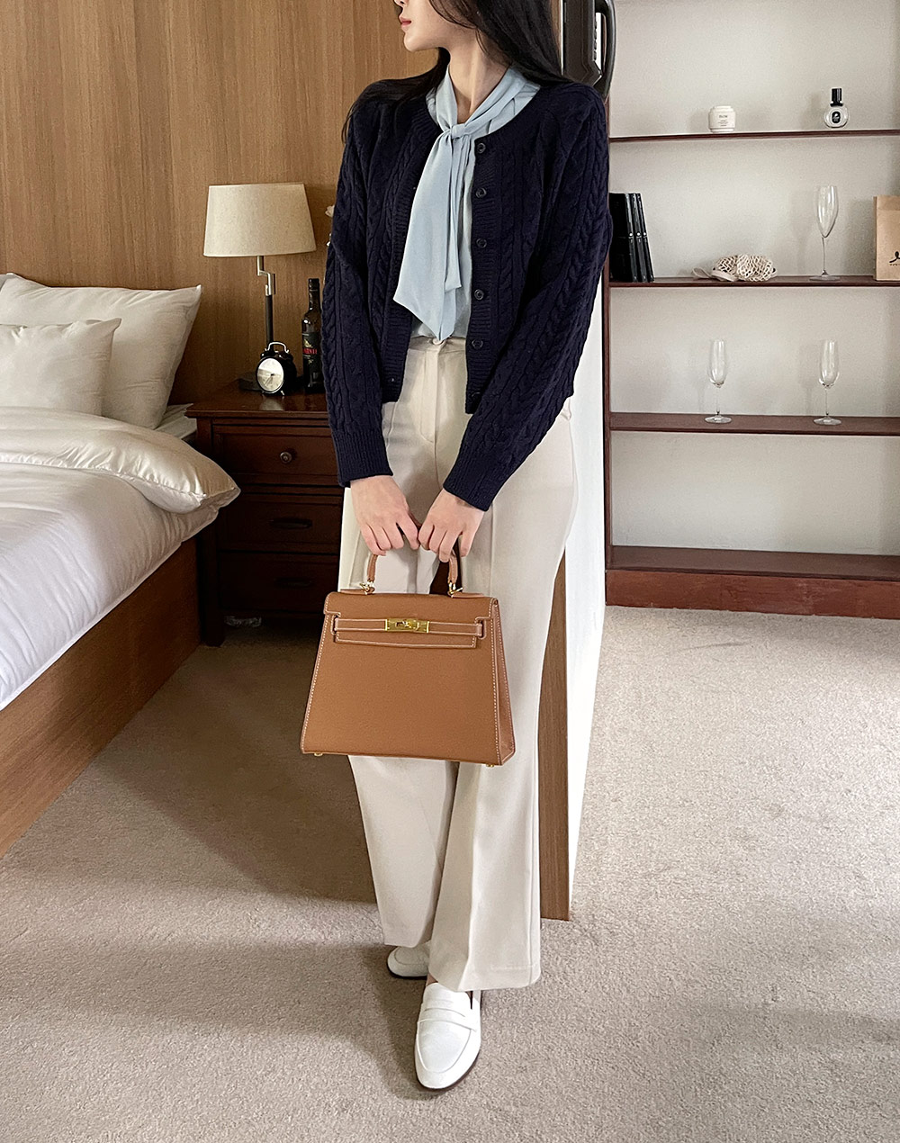 ラウンドラグランケーブルカーディガン | DHOLIC | 詳細画像5